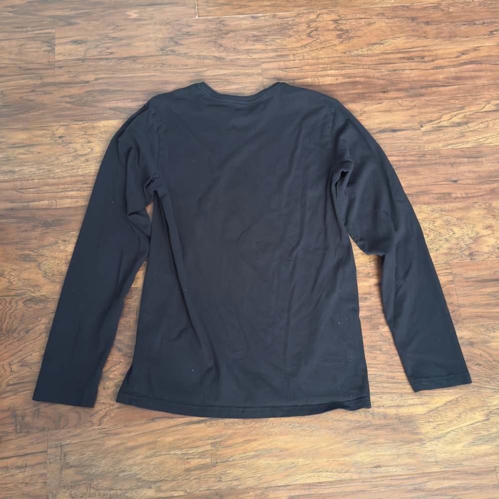 Ralph Lauren Black Long Sleeve Tee with Polo Design - Picture 3 of 6
